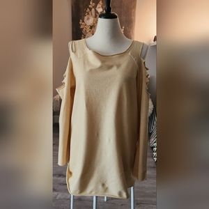 Jaded Gypsy Cold shoulder sweat shirt